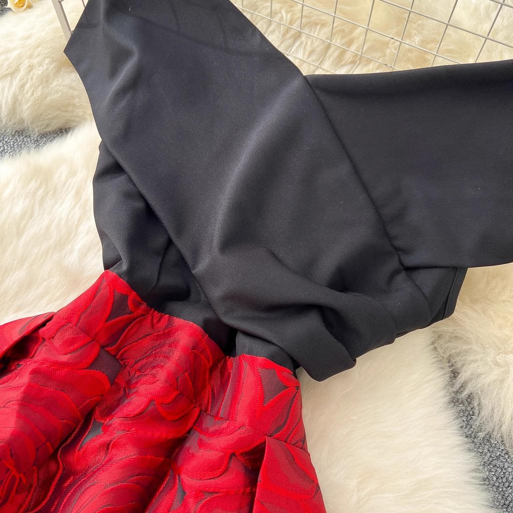 Designer RunwayNew Summer Fashion Vintage Women Sexy V Neck Jacquard High Quality Casual Party Boho Holiday Dresses