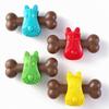 Hundekauknochen Knochenform Gummi Interaktives Hundekauspielzeug Leckerli-Spender Spielzeug für kleine mittlere Hunde Zahnpflege Training