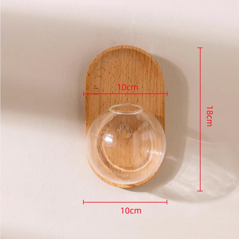 Vază de sticlă de perete Ghiveci de flori Decorațiune perete de fundal Pandantiv acvariu Vas hidroponic Accesorii decorațiuni casă