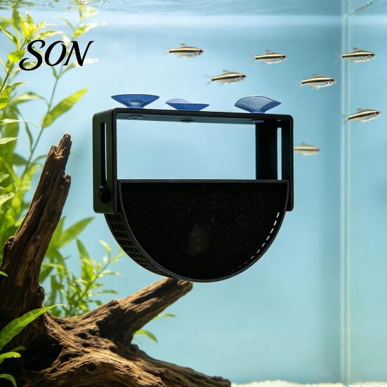 Aquatic Plant Protection Baffle Aquarium Filter with Suction Cups, Water Flow Controller, Fish Tank Hang-on Diffuser Accessory, Reducer Calmer
