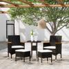 Day and Night - Day and Night Garden Furniture Set 5 Pieces Black Synthetic Rattan