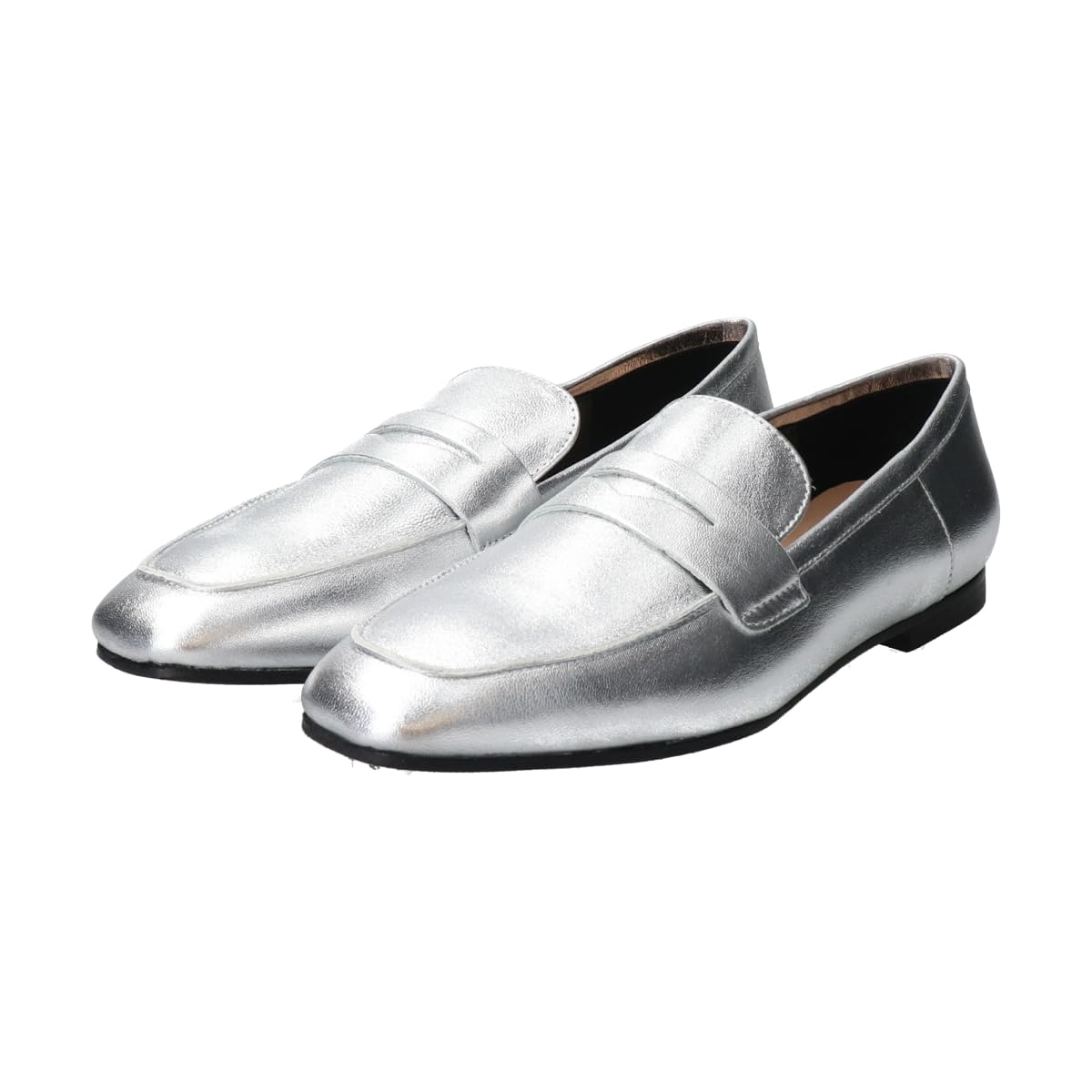 

Loafers Soft Square Toe Basic Loafers F31608 Silver cm [Fabiorsconi] Women s 22.5 срібний