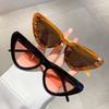 Vintage Brand Designer Triangle Cat Eye Sunglasses Women Sun Glasses For Men Trend Punk Fashion Luxury Rivet Sexy Ladies Shades