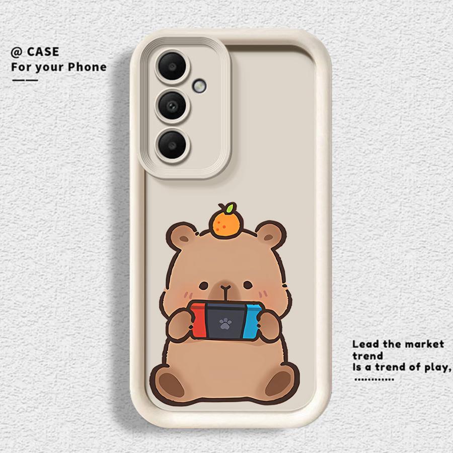 

Чехол для Samsung Galaxy A34 A53 A54 A26 A32 A15 A16 A35 A36 A51 A73 A23 A71 A72 A56 A12 A13 Чехол для телефона Милая капибара Galaxy A32