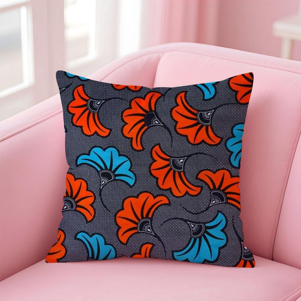 Bunte A-Afrikanische Stil Drucke Kissenbezug Bequemer Wende-Kissenbezug Ideal für Auto Sofa Schlafzimmer & Mehr