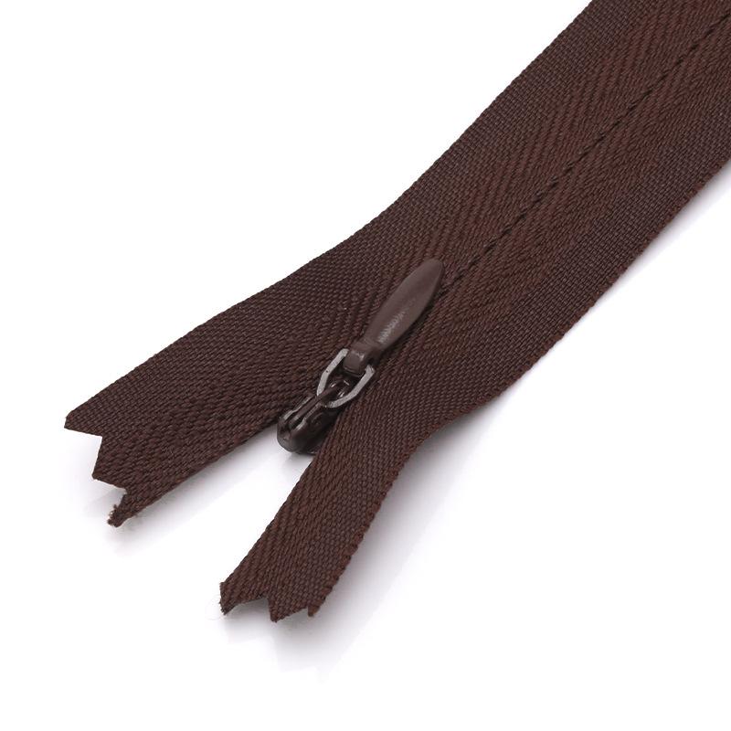 Colored Nylon Invisible Zipper for Home Textiles & Clothing Accessories - #3 Closed-End Design