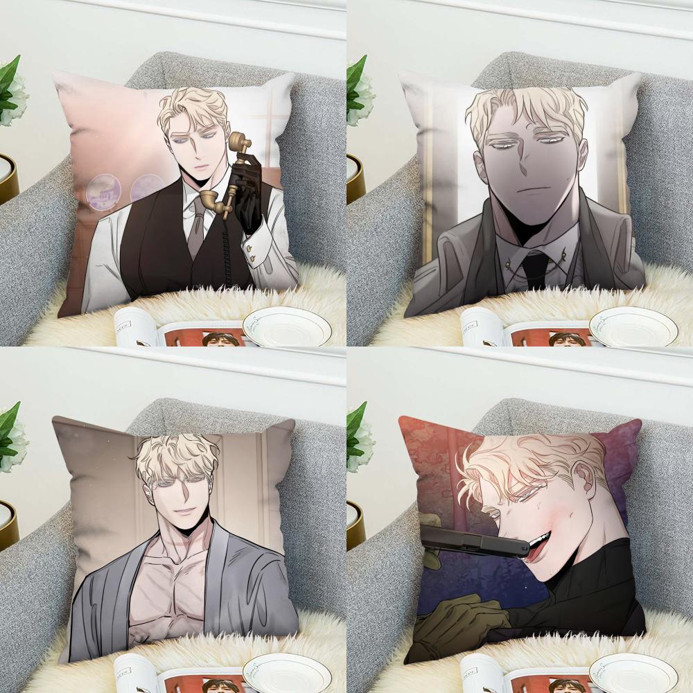 BL Mmanhwa Pillow Case For Car Sofa Decorative Home Doublesided Print Plush Square Throw Pillow Cushion Cover