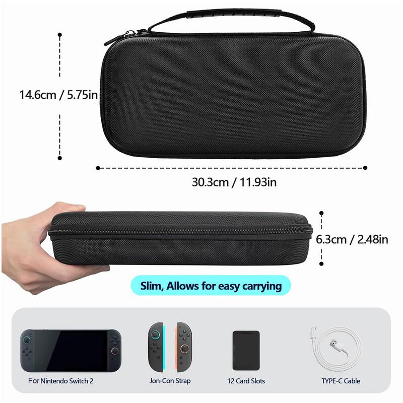Carrying Case For Games Eva Carry Bag For Consoles Shockproof Travel Storage Pouch With Button Protection Large Capacity Slim