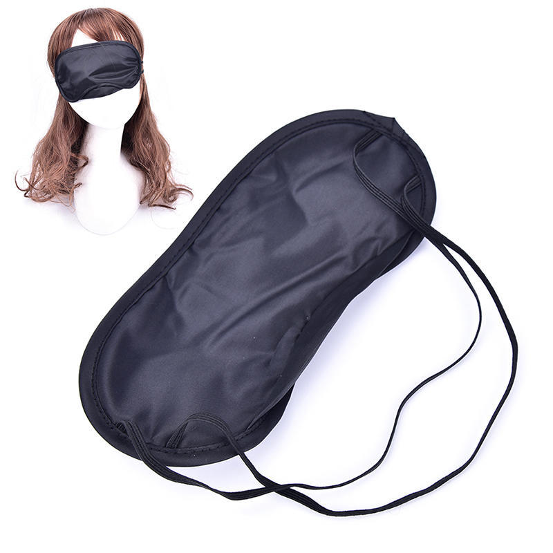 10Pcs Eye Mask Shade Cover Blindfold Night Sleeping Black New,