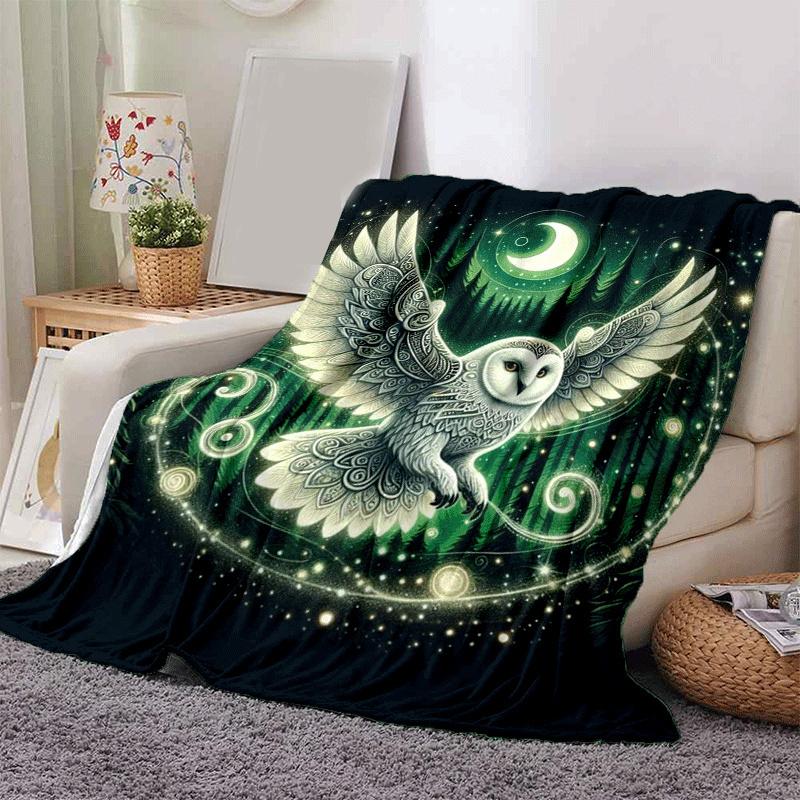 1 leichte Flanelldecke mit Adlermotiv, bequeme und warme Decke, für Camping, Sofa, Bett, Couch, Büro, für alle Jahreszeiten