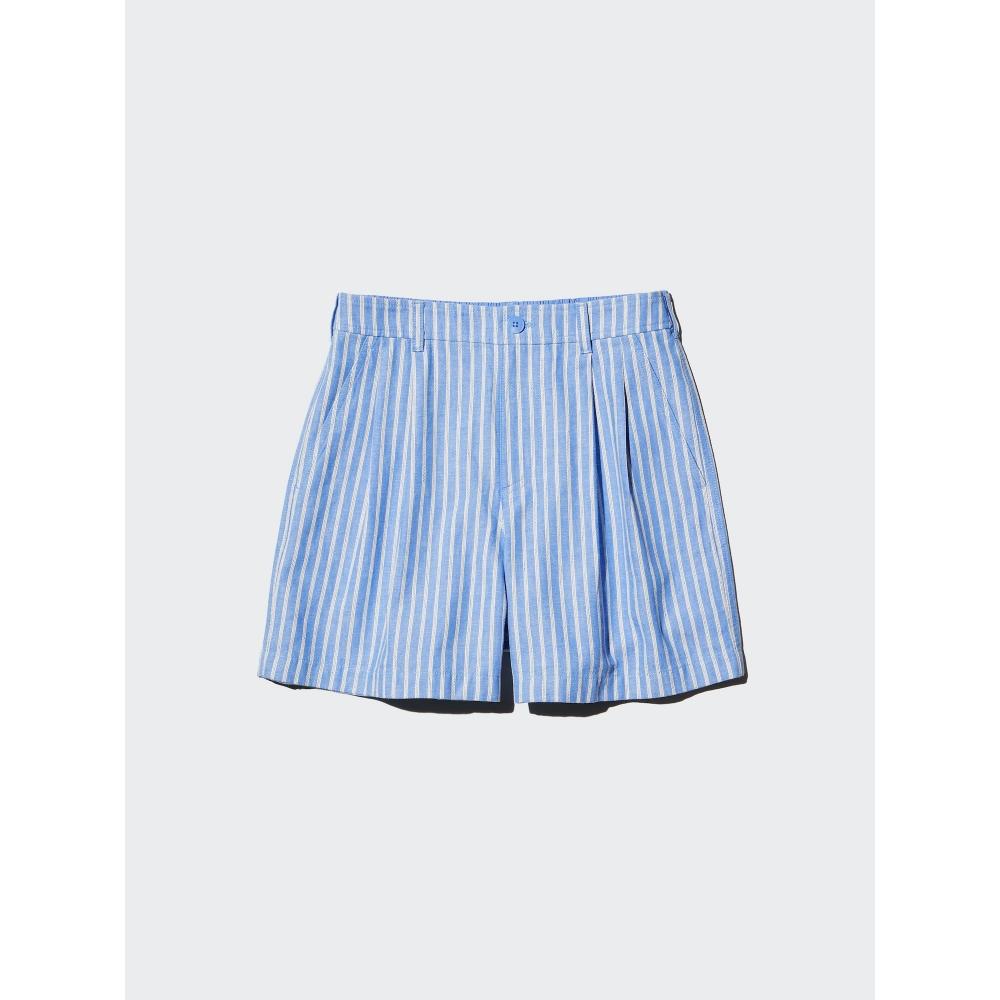 Uniqlo Linen Cotton Short Pants  Stripe 