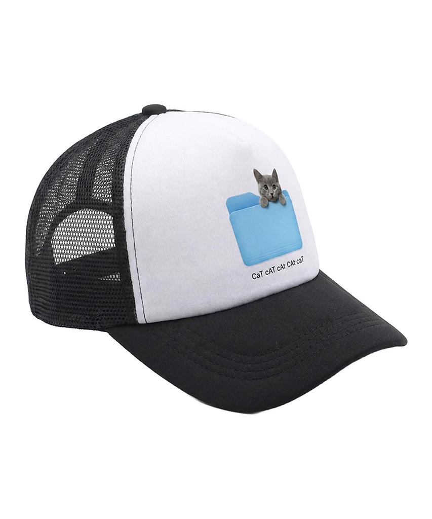 Eolaiteuaenggeul Cat Folder Trucker Cap (2 Colors)