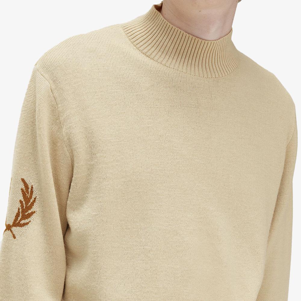 FRED PERRY [Sharp] Laurel Wreath Mock Neck Knit (691) Afpm2336517-691