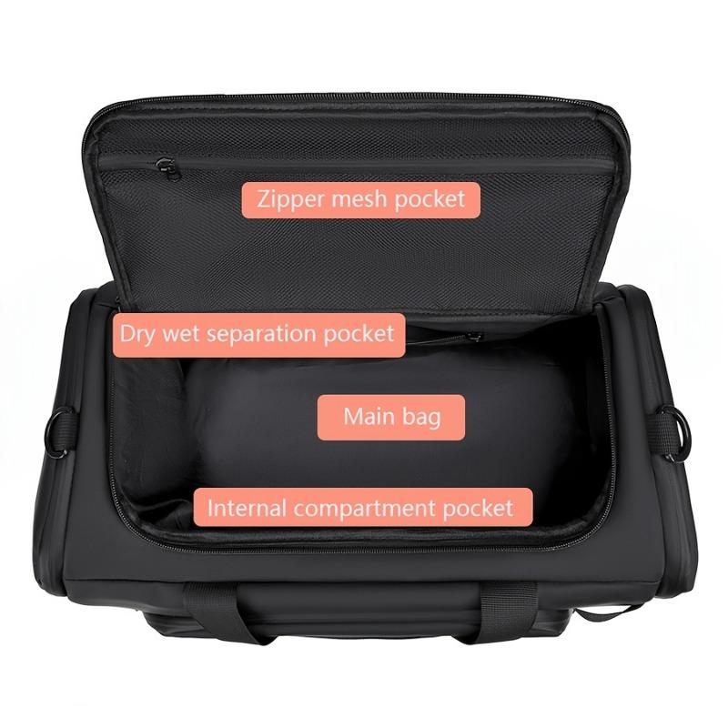 Large Capacity Versatile Duffel Bag with Multiple Compartments & Shoe Pocket,Unisex Casual Sport Fitness Bag for Gym, Travel & Overnight Trips