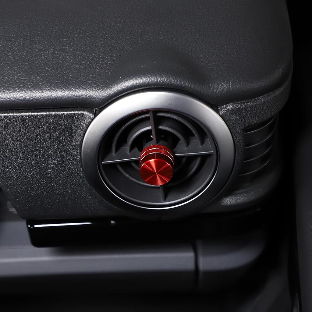 2PCS Air Conditioning Vent Knob Cover Compatible with INEOS Grenadier 2020-2024 Air Condition Knob Trim Aluminum Alloy Car Decorative Knob Cover