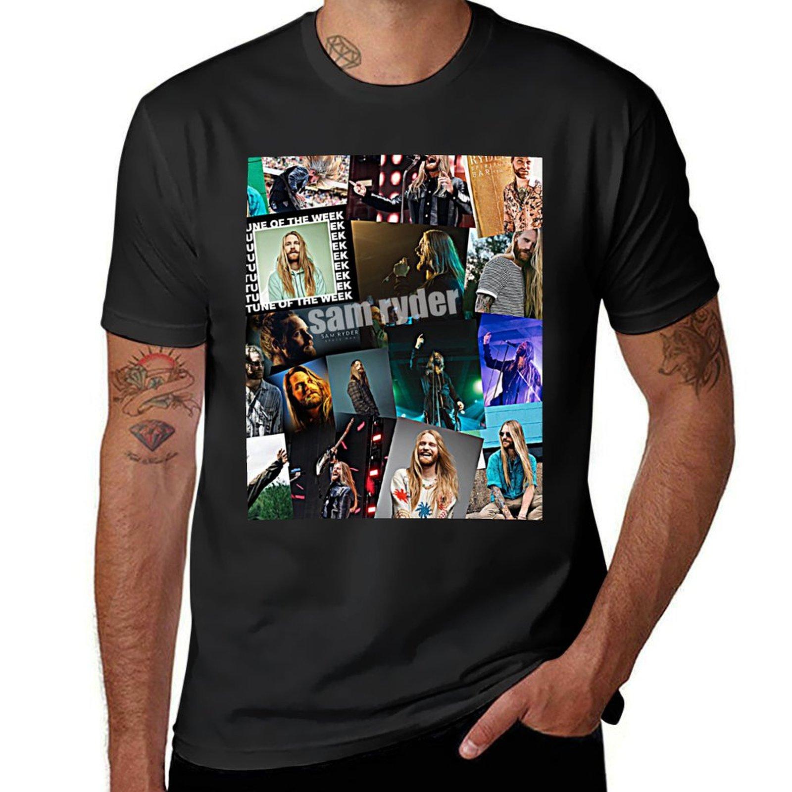sam ryder T-Shirt summer top aesthetic clothes sweat shirts, men S разноцветный