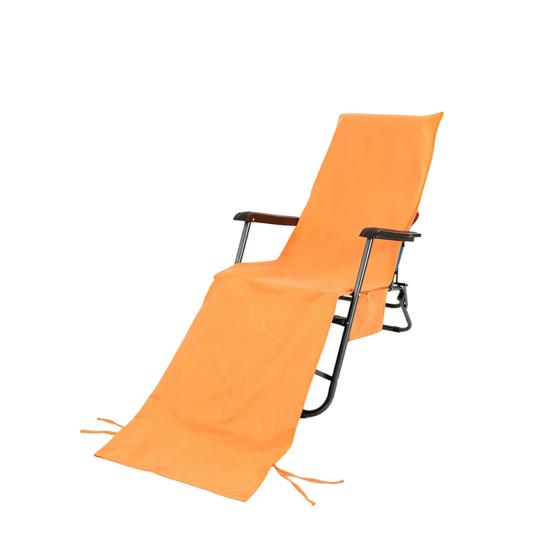 Beach Chair Cover with Side Pockets Absorbent Lounge Chair Cover Quick Dry Towel Chair Cover for Sun Lounger Pool Sunbathing Garden Beach