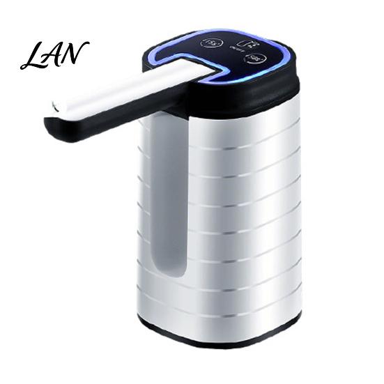 Foldable Drinking Water Pump Electric Dispenser Pump, Rechargeable Portable Bottle Top for 5 Lightweight Desktop Gallon Bottles, Spout Automatic Home