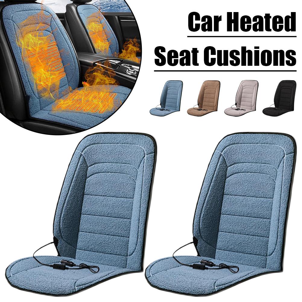 Car Heating Seat Cushion 45°C-65°C Adjustable Temperature Car Heated Winter Universal Automobile 12V Cushion Electric Seat Q8R1