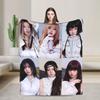 Kpop Babymonsters Group Blankets Velvet Spring/Autumn  Multi-function Lightweight Throw Blanket for Home Office Bedspreads