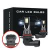 2Pcs 9005 9006 Led Hi-Low Beam Headlight 100W 19000Lm Fog Lights 6000K White