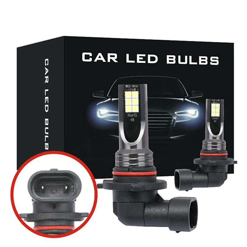 2Pcs 9005 9006 Led Hi-Low Beam Headlight 100W 19000Lm Fog Lights 6000K White