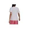 adidas Originals Trefoil Casual Breathable Sports Letter Print American Vintage Short Sleeve T-Shirt Women Tops White H20469