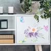 Blumen-Schmetterlings-Wandaufkleber für Kühlschrank, Schrank, Toilette, Dekoration
