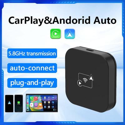 محول CarPlay اللاسلكي Smart Mini Ai Box لأجهزة Android/IOS، دونجل Carplay اللاسلكي، التوصيل والتشغيل، اتصال USB، محول سيارة تلقائي