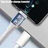 Robustes dickes Typ-C-Kabel 300W Superschnellladung USB-C-Handyladegerät Datenkabel für Android Samsung Xiaomi Typ-C-Kabel