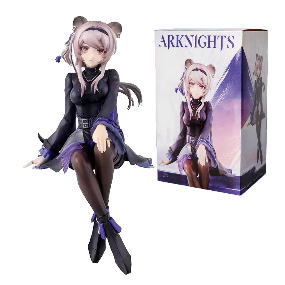 15CM Anime FuRyu Ark of Tomorrow ARKNIGHTS Lin Lin Yuxia Dragon Gate Warlock Operator Instant Noodles Press Hands PVC Models