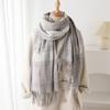 Imitation Cashmere Literary Plaid Warm Shawl Scarf Autumn And Winter Fashion Atmosphere Couple Versatile Fringed Scarf