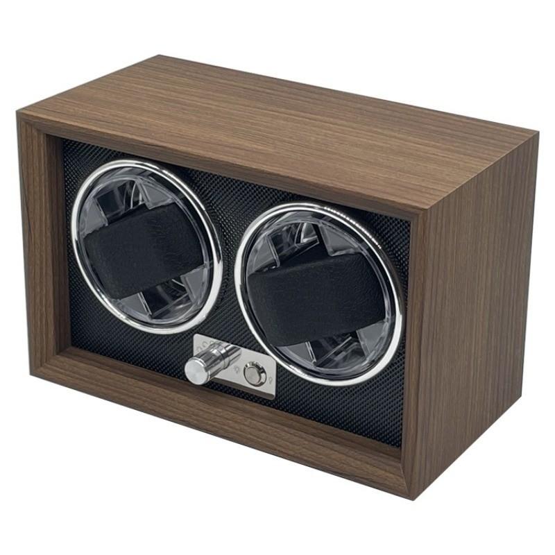 5 Rotation Watch Storage Display Box Double Watch Winder with Quiet Motor Mode Setting Automatic Watch Winder