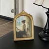 Golden Lace Decorative Photo Frame Arch Shaped Wall Hanging Decor Photo Frame Photo Display Design Picture Frame Home Frame