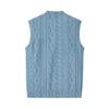 Men's V-Neck Sleeveless Knit Cardigan Vest