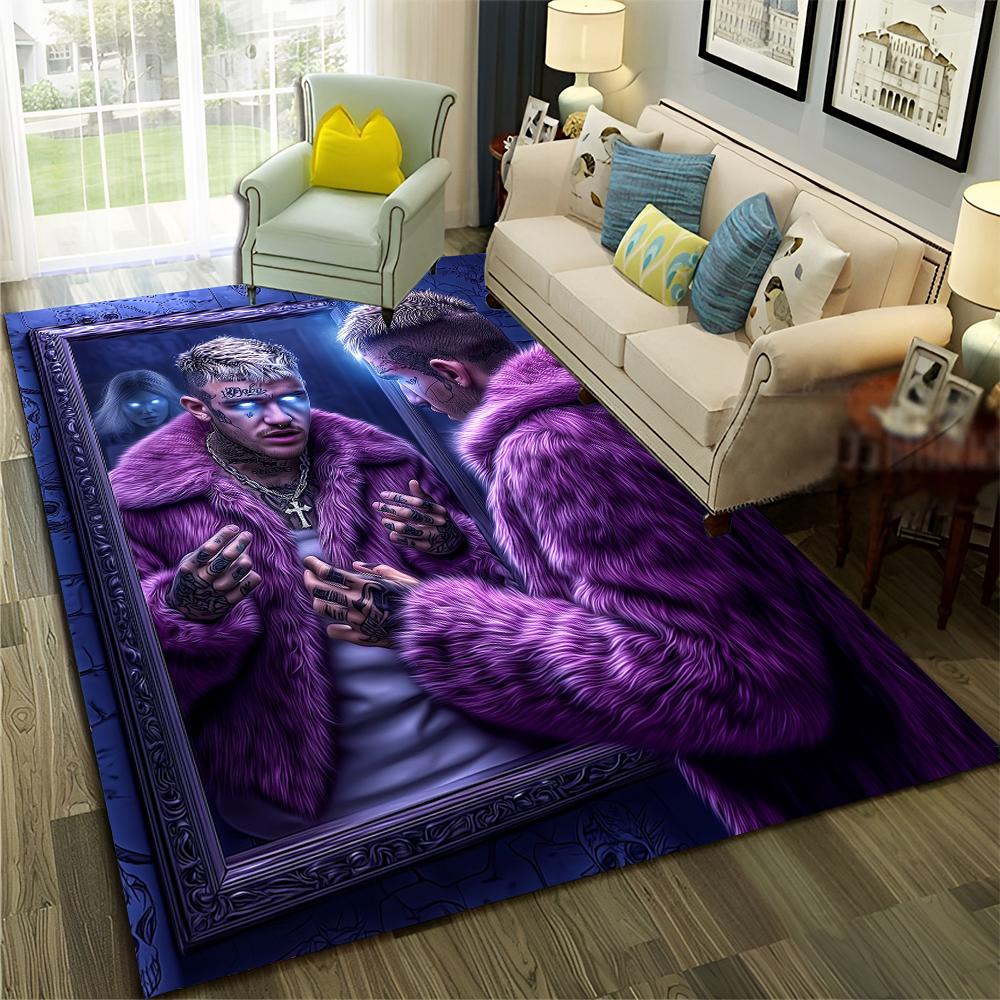 27 Style Rappers Art Cartoon Tupac Snoop Dogg Hip Hop Rug for Bedroom Living Room Sofa Home Doormat Decor, Non-slip Floor Mat