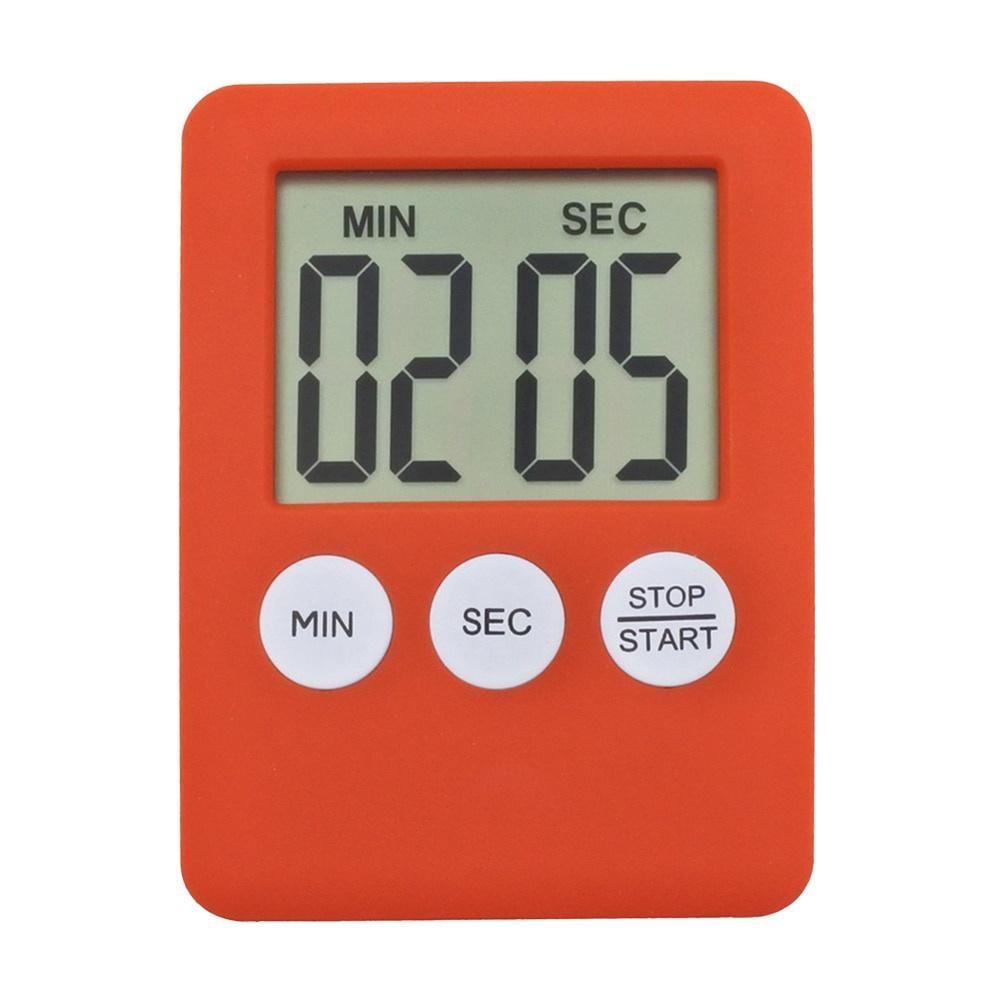 Ultra-thin mini LCD digital display kitchen timer square kitchen countdown alarm clock magnet clock sleep stopwatch clock timer
