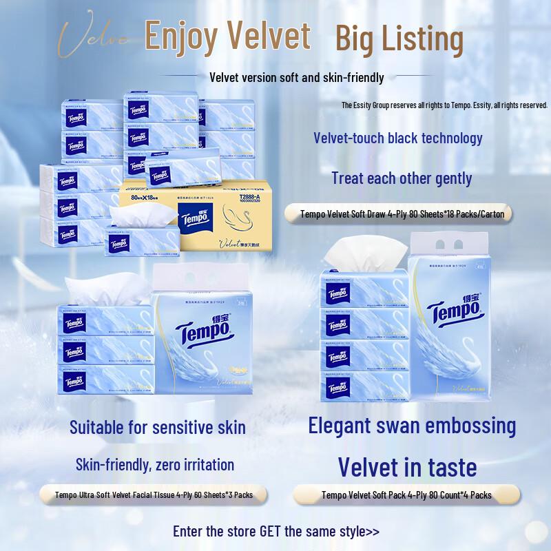 Tempo Flushable Wet Wipes