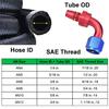 1m 10 AN Black Nylon Braided Oil/Gas Hose Kit with Detachable Fittings