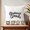 Oosamu Cartoon gGoods Cushion Cover For Pillow Printing Sofa Decoration Home Car Room Coffee Shop Office Nordic Simplicity