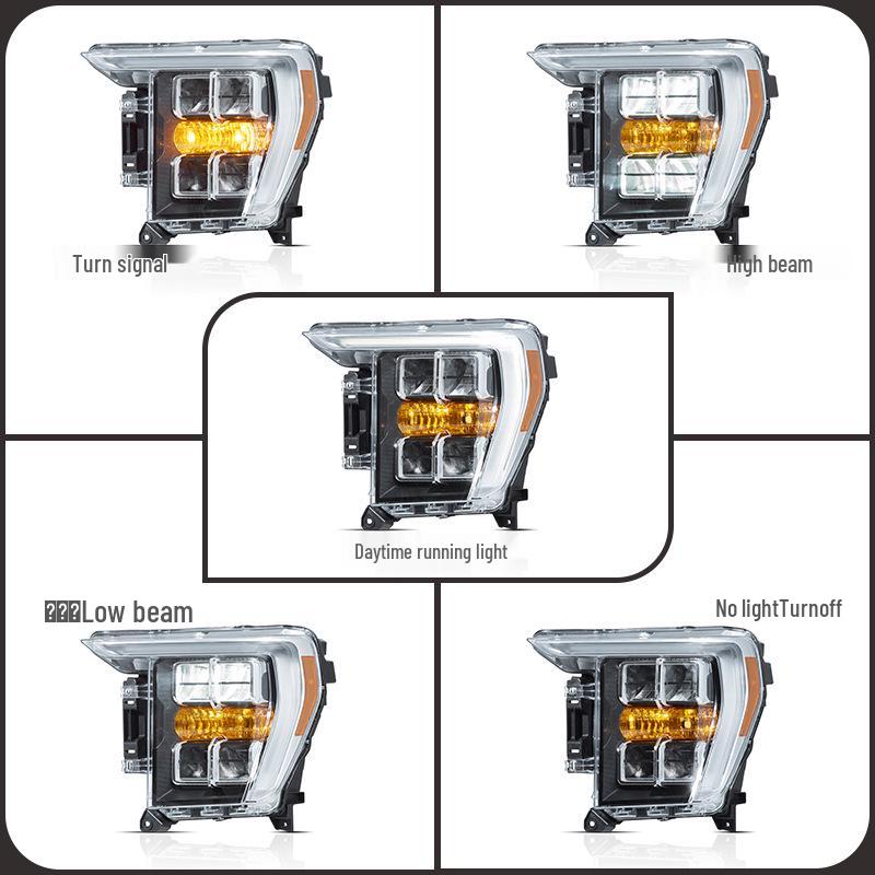 Ford F150 Raptor LED Turn Signal & Daytime Running Light Headlight Assembly