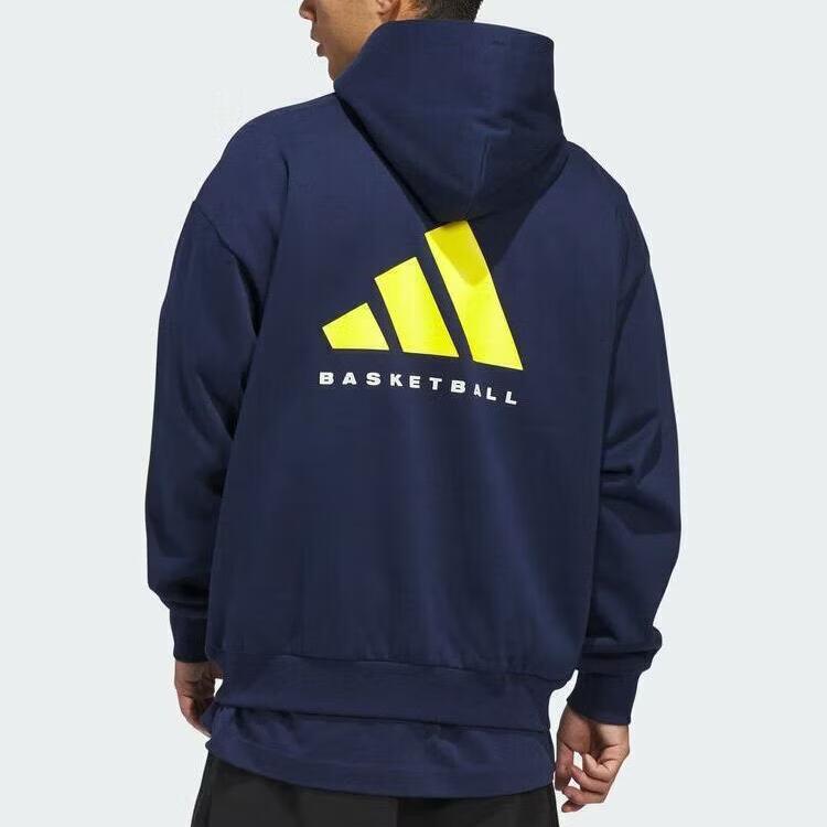 Adidas Basketball Fl Hoody Unitefit Loose Comfortable Fleece Hooded Long Sleeve Sweatshirt Unisex tops KB7550