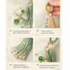 Chinese Style Dragon Boat Festival Pendant with Tassel Traditional Zongzi Doll Pendant Triangular Backpack Pendant