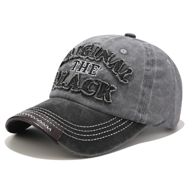New Patchwork Washable Baseball Cap Men Women Letter Sunhat Unisex Outdoor Sports Snapback Fishing Travelling Baseball Hat
