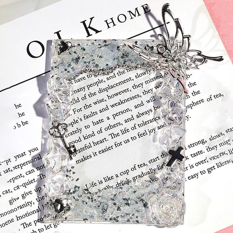 

Creative Butterfly Flower Card Brick Decoration Card Sleeve Photocard Display Holder Photo Frame Small Card Protective Cover
