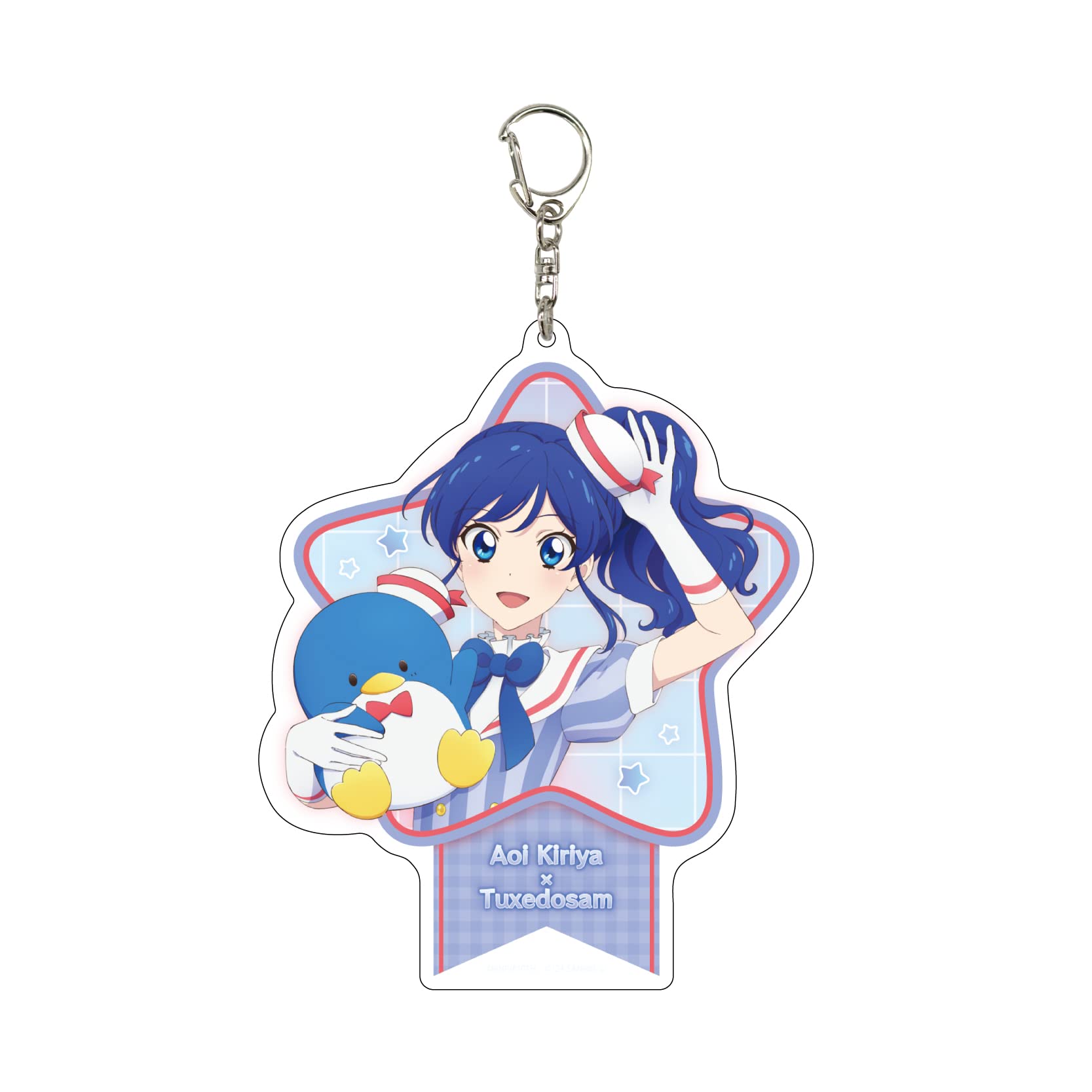 

A3 Aikatsu x Sanrio Characters 02 Аой Кирия x Такседо Сэм [Оригинальная иллюстрация] Большой акриловый брелок