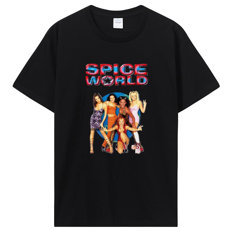 Neues Spice Girls Damen Unisex T-Shirt Mode Filmkunst Freizeit Street T-Shirt Cartoon Charakter Grafik T-Shirt Herrenbekleidung