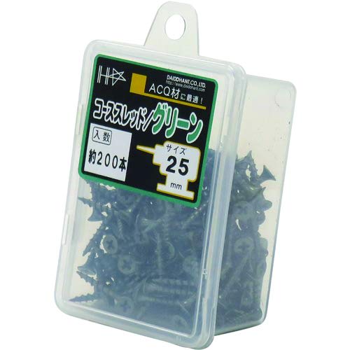 HC Color Coarse Thread 25 Green, Approx. 200 Threads, 10176720