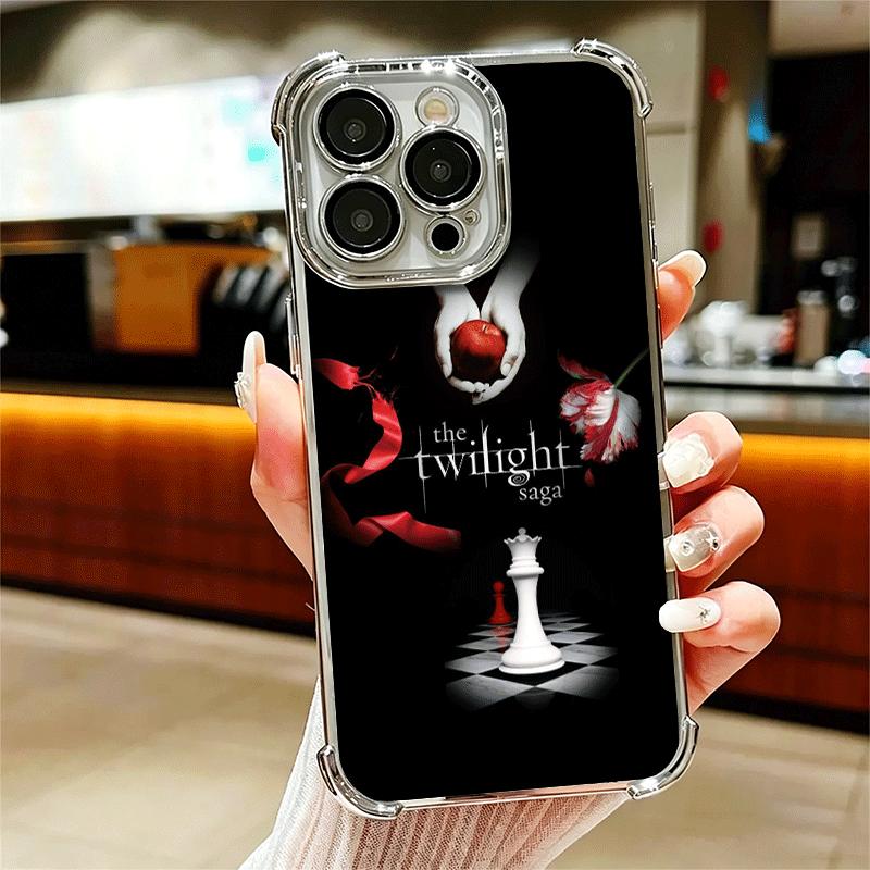 Twilight Saga Edward Soft Phone Case For iPhone 15 16 17 Air 14 Pro Max 16E Plus 13 12 Mini Plating Anti-Fall Fundas