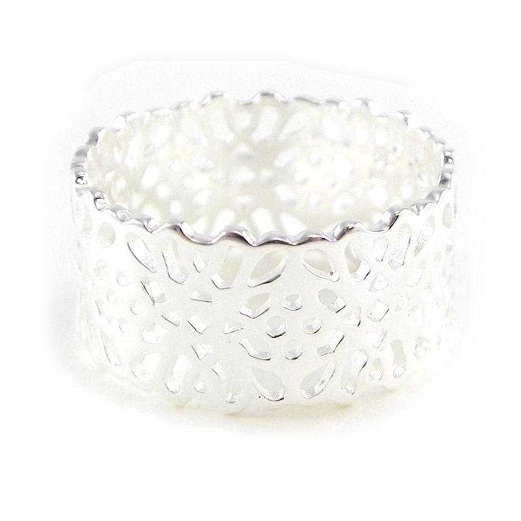 Silverring 'Koreografi' - 9 mm